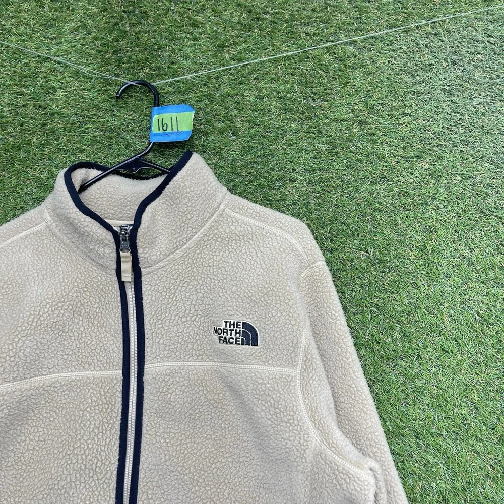 The North Face Jacket Mens Large Peak Sherpa Full Zip Winter Coat Black Tan Hike